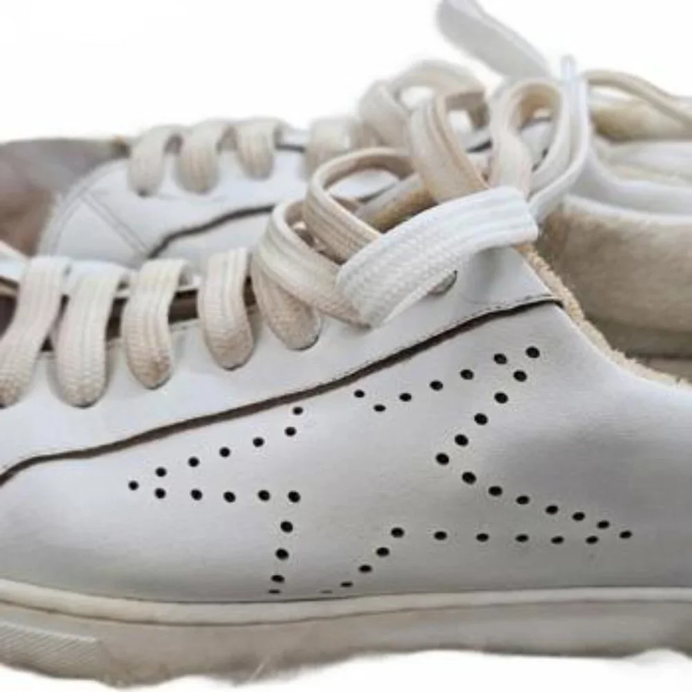 Steven Madden Women's White and Silver Sneakers Size 9M - Picture 5 of 6
